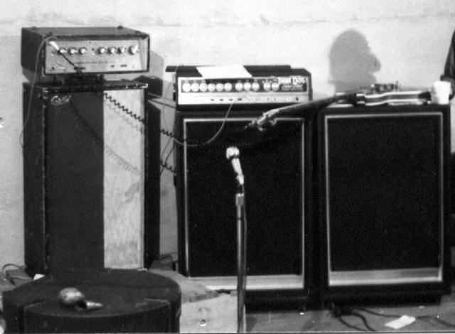 Lynn's bass and amplifiers